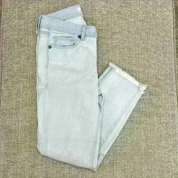 Loft Modern Skinny Jeans with Frayed Hem - Picture 1 of 7